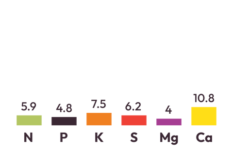 15% Potash Sulphur Mag N component graph